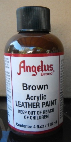 Angelus Leather Paint Brown118ml Angelus Leather Paint  Angelus 2 Thin, Angelus 2 Hard, Angelus Preparer and Degalzer Angelus Stripper Leather Paint  Leather Dye Leather Preparer Acrylic Paint